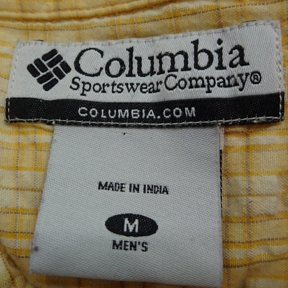 Columbia Yellow BDown Shirt Size Medium View 4